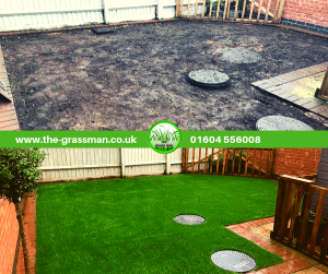 Artificial Grass corby before after